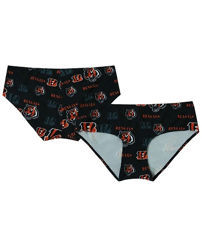Concepts Sport Women's Black Cincinnati Bengals Mosaic Allover Print Knit Panty