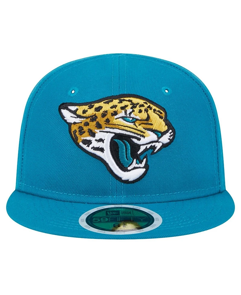 New Era Big Boys and Girls Teal Jacksonville Jaguars Main 59FIFTY Fitted Hat