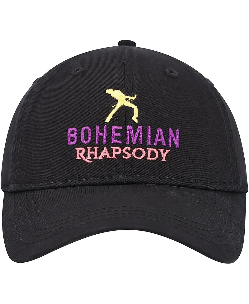 Bravado Men's and Women's Black Queen Bohemian Rhapsody Dad Adjustable Hat
