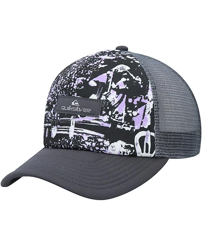 Quiksilver Big Boys and Girls Black Magpie Coop Trucker Snapback Hat