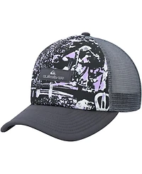 Quiksilver Big Boys and Girls Black Magpie Coop Trucker Snapback Hat