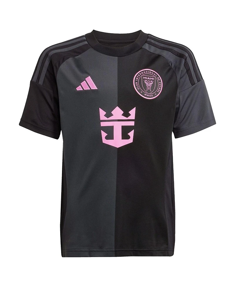 Adidas Big Boys and Girls Rodrigo De Paul Black Inter Miami Cf 2025 The Fortitude Kit Replica Player Jersey