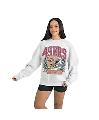 Gameday Couture Women's Gray San Francisco 49ers Heritage Premium Fleece Pullover Sweatshirt