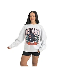 Gameday Couture Women's Gray Chicago Bears Heritage Premium Fleece Pullover Sweatshirt
