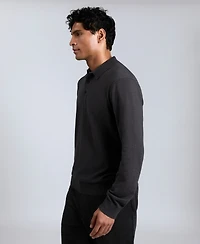Kenneth Cole Men's Long Sleeve Polo Sweater