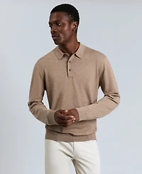 Kenneth Cole Men's Long Sleeve Polo Sweater