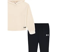 Under Armour Toddler and Little Girls 2-Piece Velour Hoodie Flare Pants Set