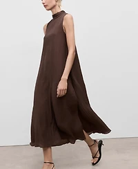 Mango Women's Halter-Neck Lyocell Dress