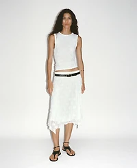 Mango Women's Lace Midi Skirt