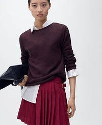 Mango Women's Buckles Pleated Skirt