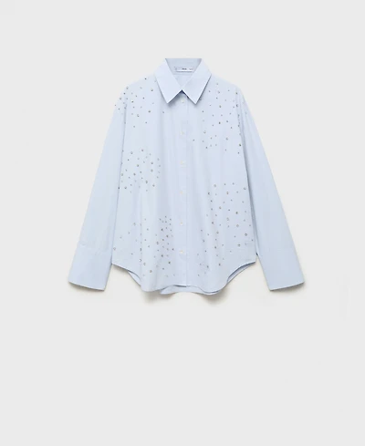 Mango Women's Cotton Strass Shirt