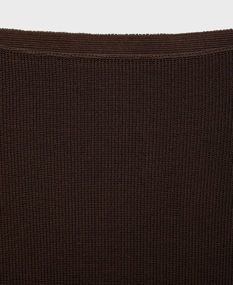 Mango Women's Fine Knit Midi Skirt