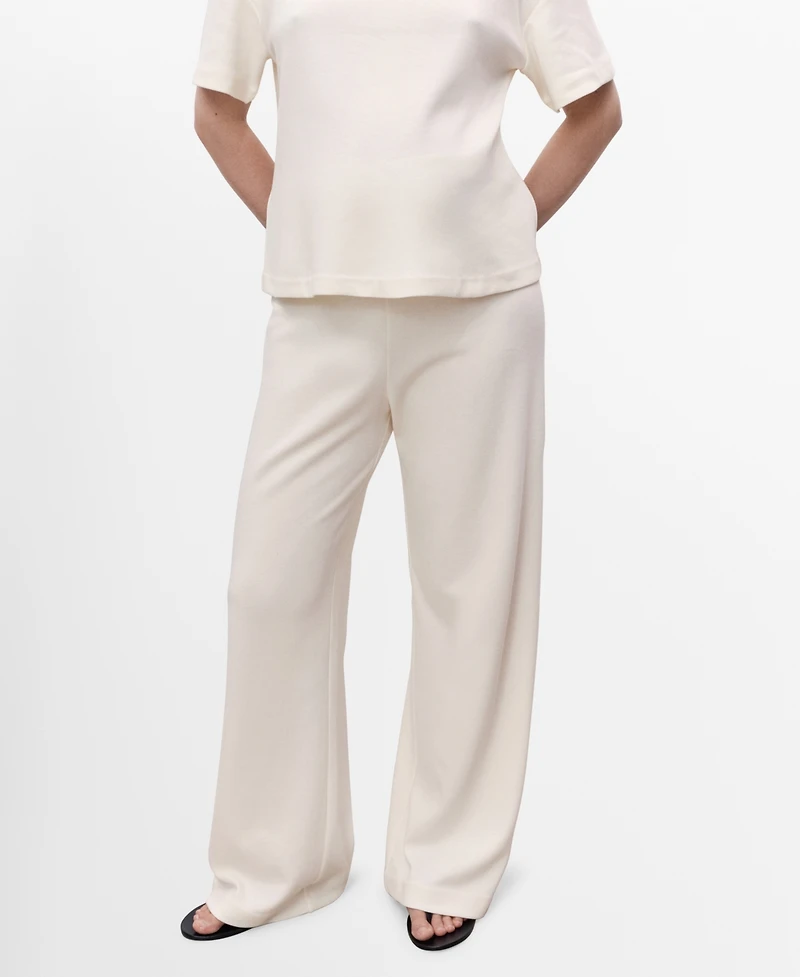 Mango Women's Straight Cotton Maternity Pants
