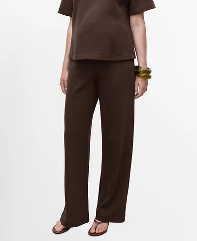 Mango Women's Straight Cotton Maternity Pants