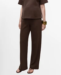 Mango Women's Straight Cotton Maternity Pants