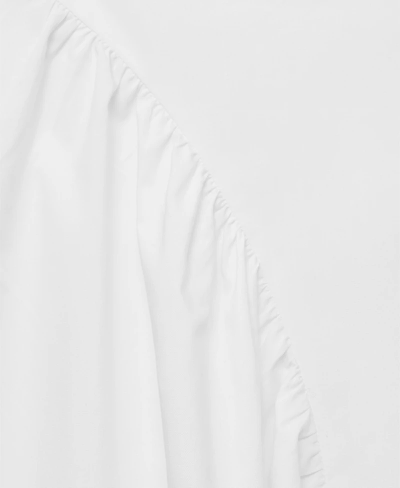 Mango Women's Pleated Midi Cotton Skirt