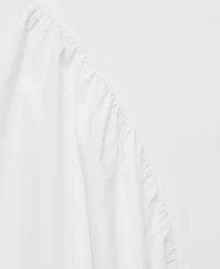 Mango Women's Pleated Midi Cotton Skirt