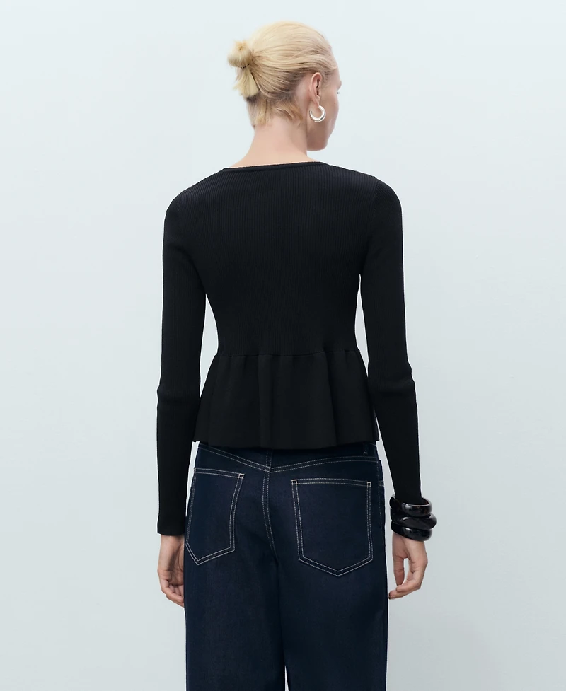 Mango Women's Ties Knitted Cardigan