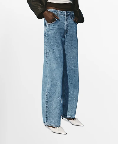 Mango Women's Mid-Rise Straight Jeans
