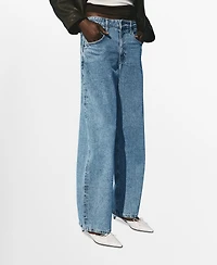Mango Women's Mid-Rise Straight Jeans