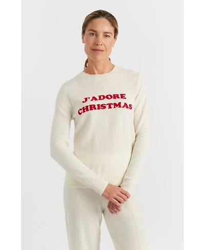 Chinti & Parker Women's Wool-Cashmere J'adore Christmas Sweater