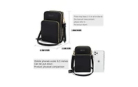 Kemimoto Touch Screen Crossbody Phone Purse for Women, Rfid Blocking Small Cellphone Shoulder with 2 Adjustable Strap