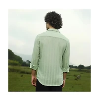 Campus Sutra Men's Wicker-Tactile Shirt