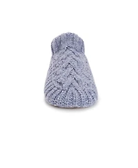 Muk Luks Women's Sweater Cuff Bootie, Pink, S/M