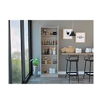 Tuhome Multistorage Pantry Pearl Mdf