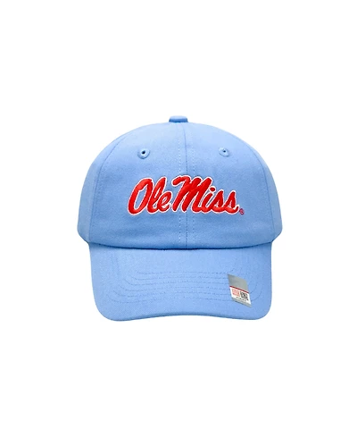 Bits & Bows Boys Officially Licensed Ole Miss Rebels Baseball Hat Powder Blue