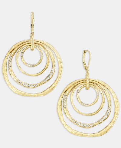 Style & Co Pave Multirow Circle Drop Earrings, Macy's Exclusive