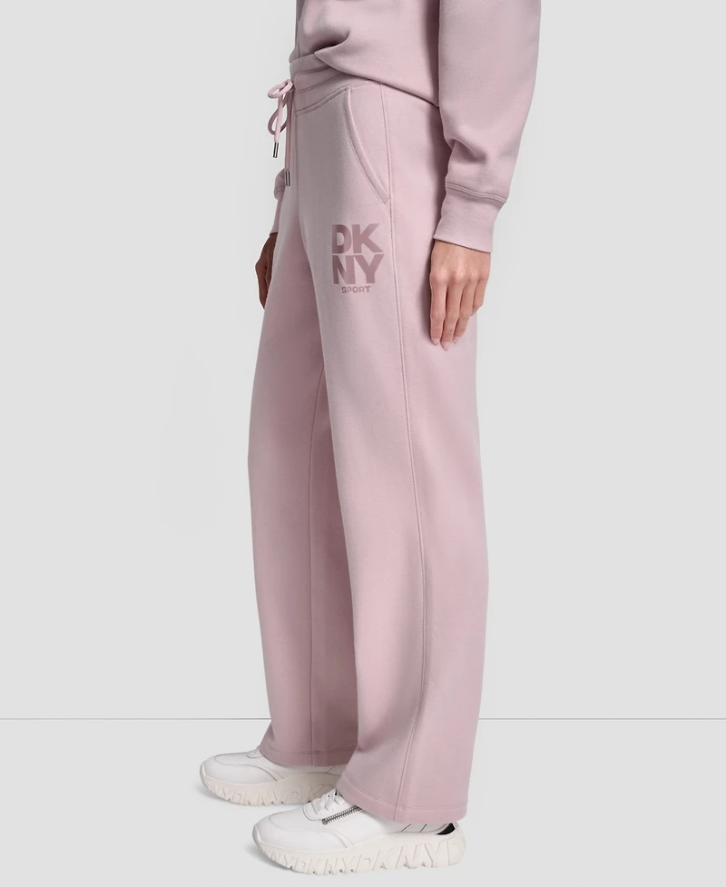 Dkny Women's Sport Stacked Transfer Logo Track Pants