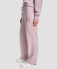 Dkny Women's Sport Stacked Transfer Logo Track Pants