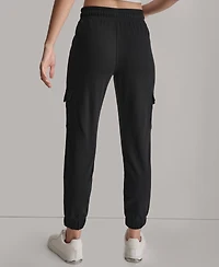 Dkny Sport Women's Studded-Logo Cargo Joggers