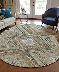 Dalyn Portico Washable PO5 8'x8' Round Area Rug