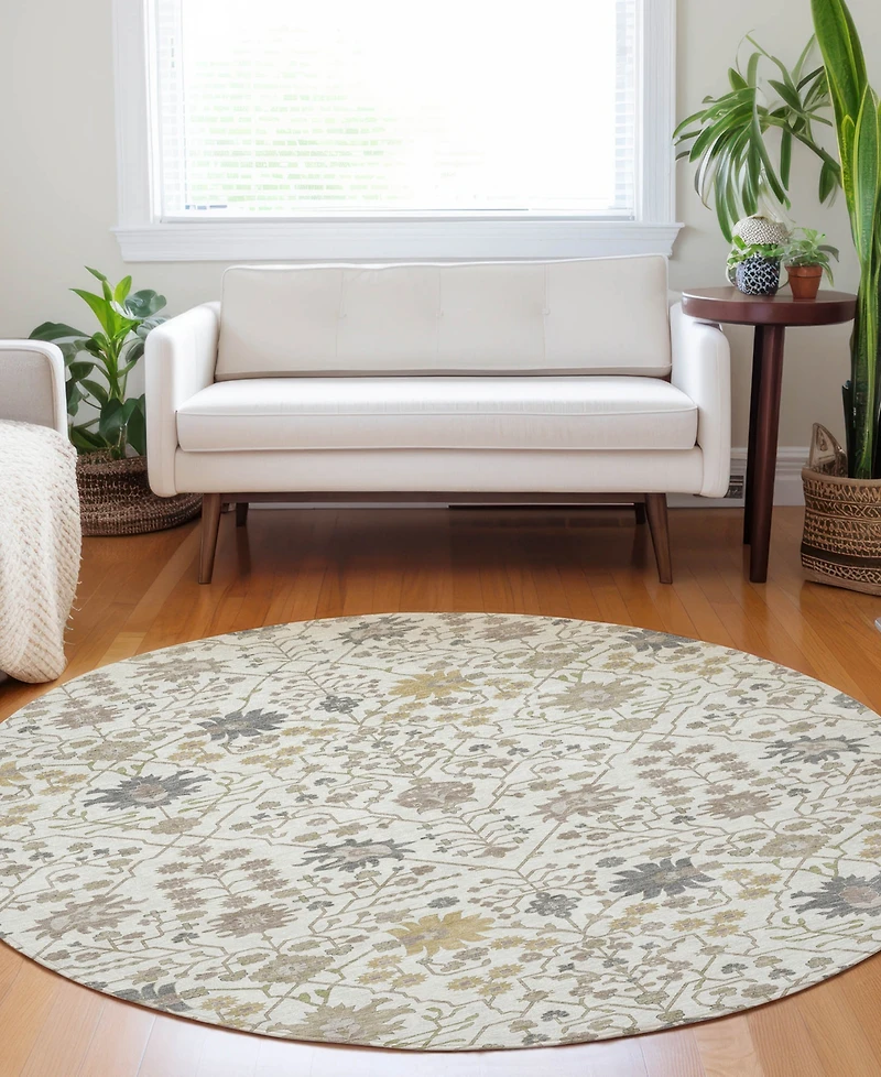 Dalyn Tabrook Washable TB12 8'x8' Round Area Rug