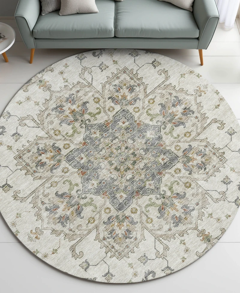 Dalyn Silk Road Washable SR6 8'x8' Round Area Rug