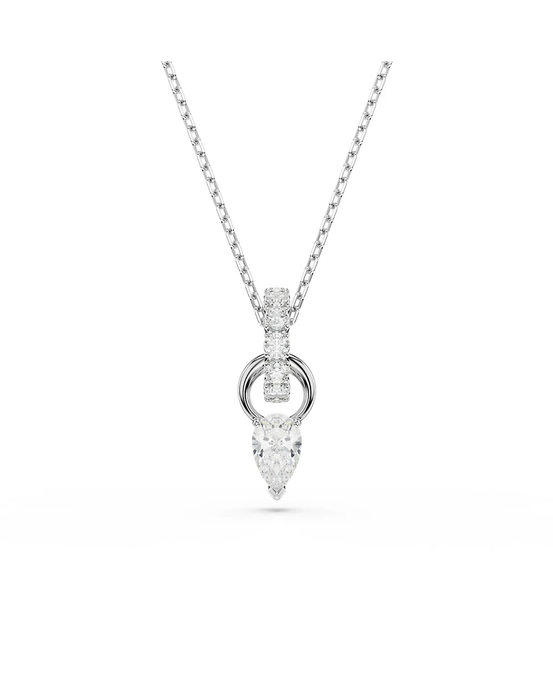 Swarovski Mesmera Rhodium Plated Earrings and Necklace Set