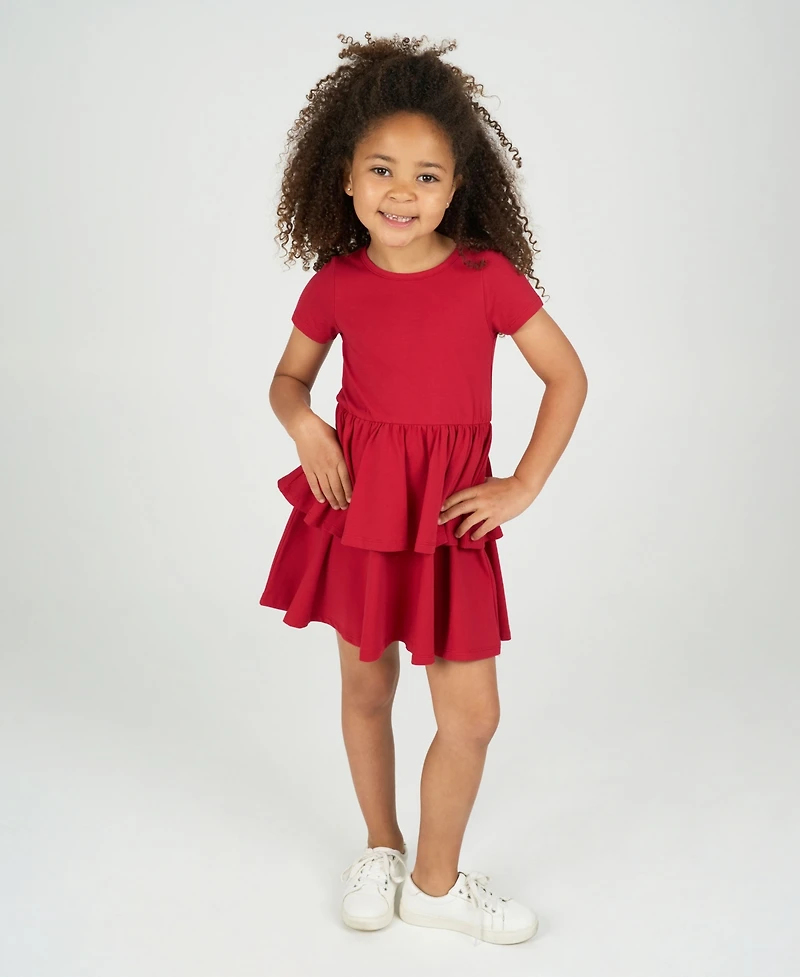 Rare Editions Little Girl Dress with Crochet Cardigan, 2 pc