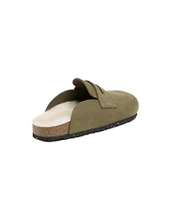 Sheep Lined Penny Loafer Clog