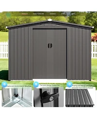 Aecojoy 8x6 Ft Outdoor Storage Tool Shed