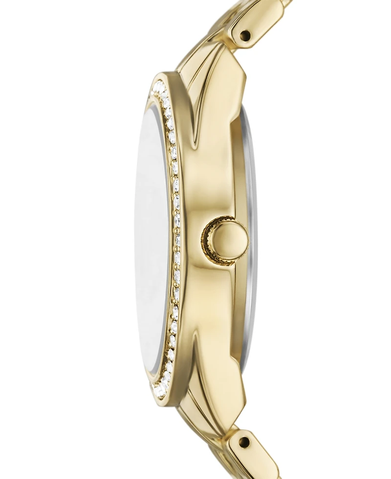 Folio Women's Quartz Three-Hand Gold Alloy Watch Set, 32mm