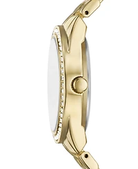 Folio Women's Quartz Three-Hand Gold Alloy Watch Set, 32mm