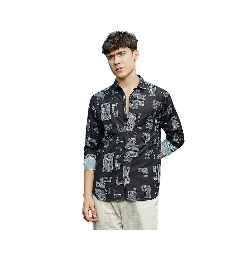 Campus Sutra Timber Lines Shirt