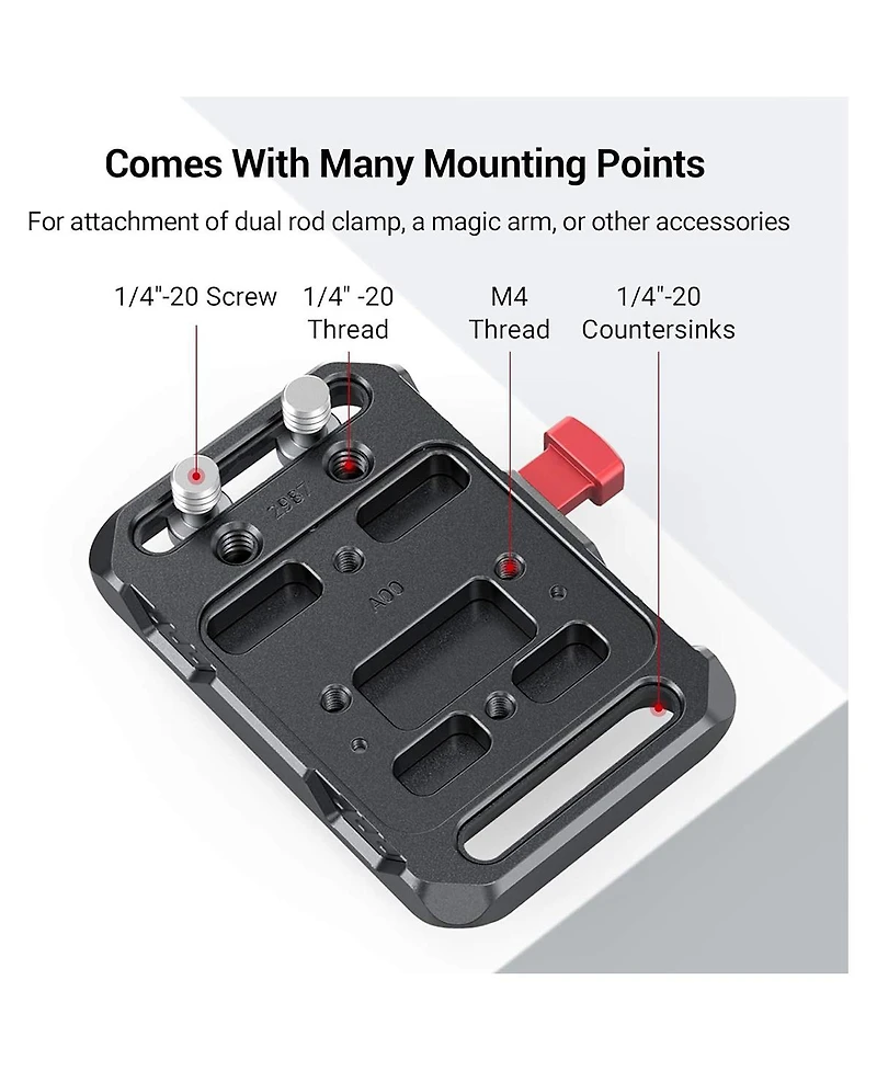 SmallRig Mini V-Mount Battery Plate with Crab-Shaped Clamp