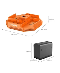 SmallRig SmallRig 4-Channel Camera Battery Charger & 4-Battery Kit for Sony Np-F970 4834