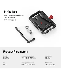SmallRig Mini V-Mount Battery Plate