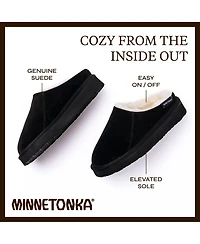 Minnetonka Women's Coze Around Clog Suede Slippers