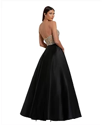 Mac Duggal Women's Strapless Embellished Bustier Ball Gown