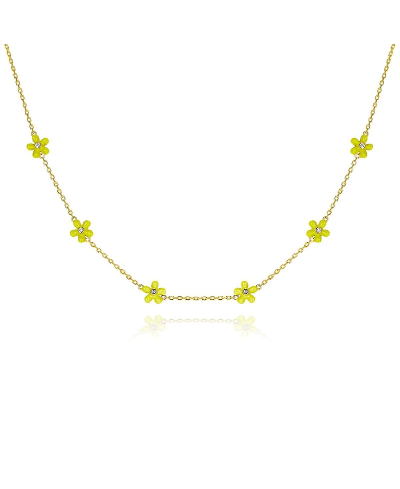 Anna Zuckerman Petit Rosie Yellow Necklace